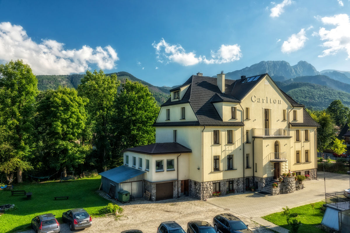 Willa Carlton Zakopanės kalnai Tatrai atostogauja Lenkijos kalnuose