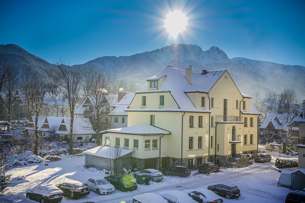 Willa Carlton Zakopanės kalnai Tatrai atostogauja Lenkijos kalnuose